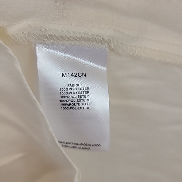 NWT Molly Bracken Women's Woven Long Sleeve Blouse Off White Sz XS - Picture 5 of 7